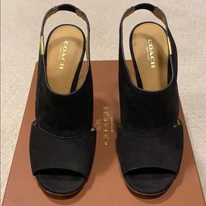 COACH Lexus Nubuck Heel, 6.5